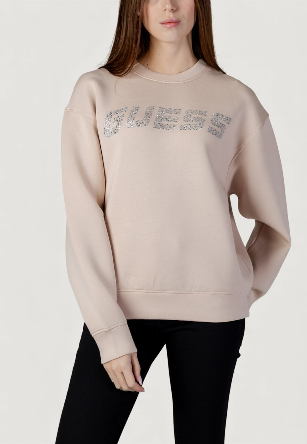 Felpa senza cappuccio Guess Active CECILIA CN SWEATSHIRT