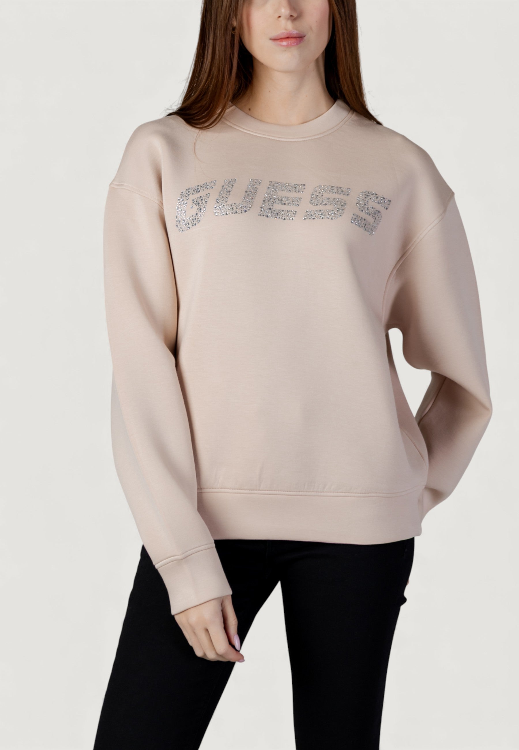 Felpa senza cappuccio Guess Active CECILIA CN SWEATSHIRT