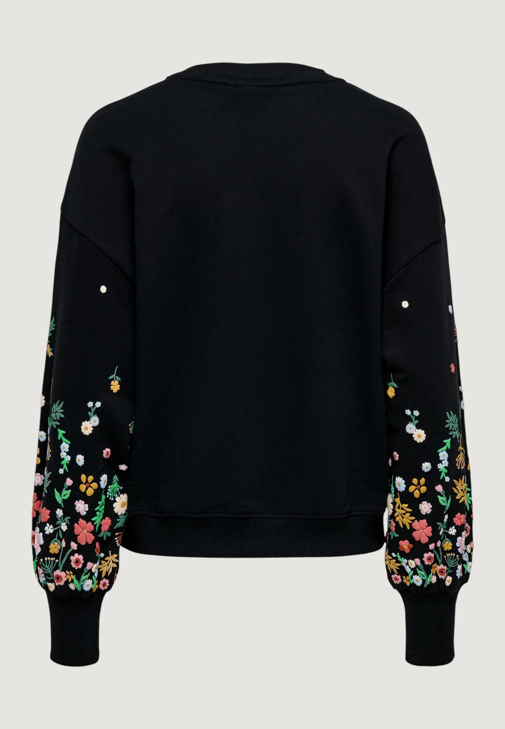 Felpa senza cappuccio Only ONLBROOKE L/S O-NECK FLOWER SWT NOOS
