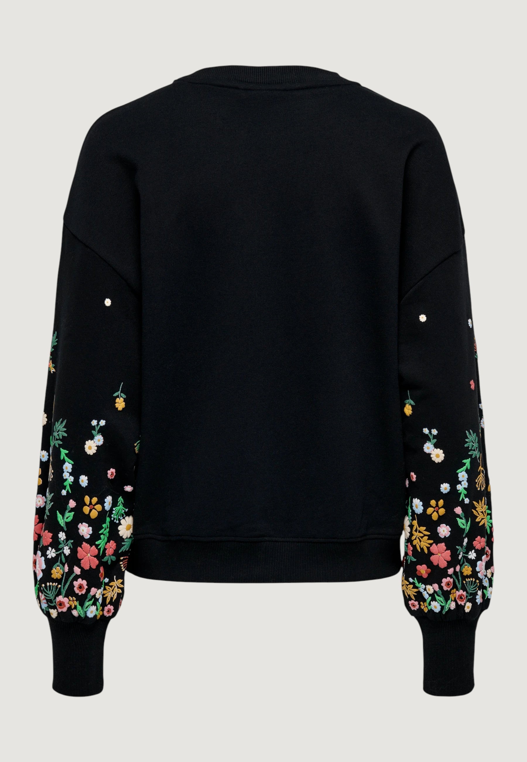 Felpa senza cappuccio Only ONLBROOKE L/S O-NECK FLOWER SWT NOOS