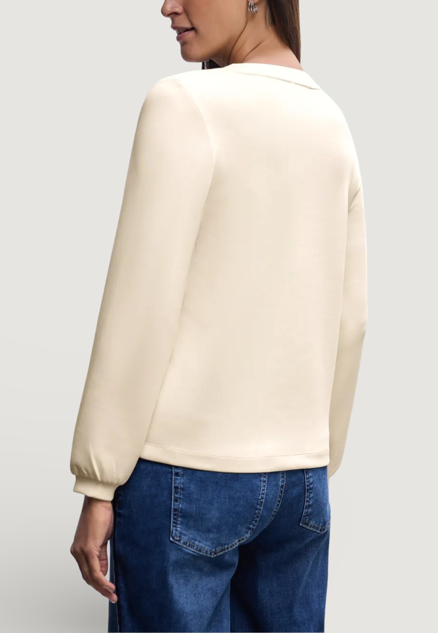 Sweatshirt Street One EOS_Silk look shirt