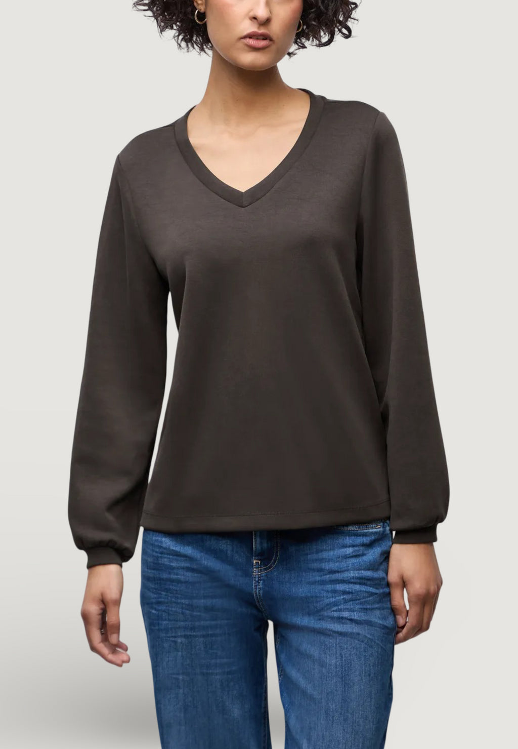 Sweatshirt Street One EOS_Silk look shirt