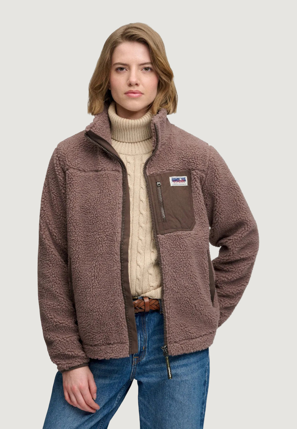 Sweatshirt Superdry HERITAGE ZIP THROUGH FLEECE