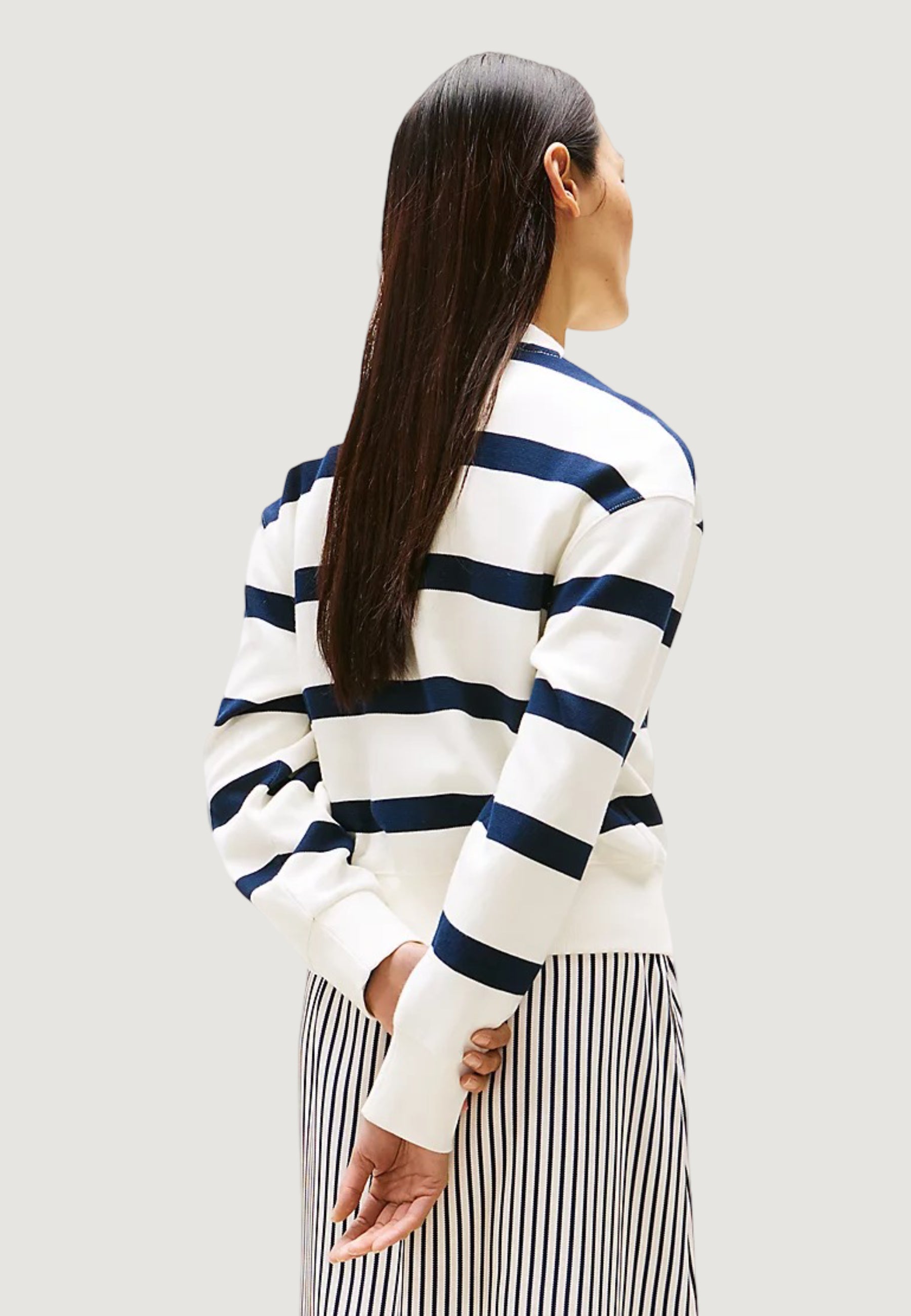 Felpa senza cappuccio Tommy Hilfiger SCRIPT REG PIQUE SWT