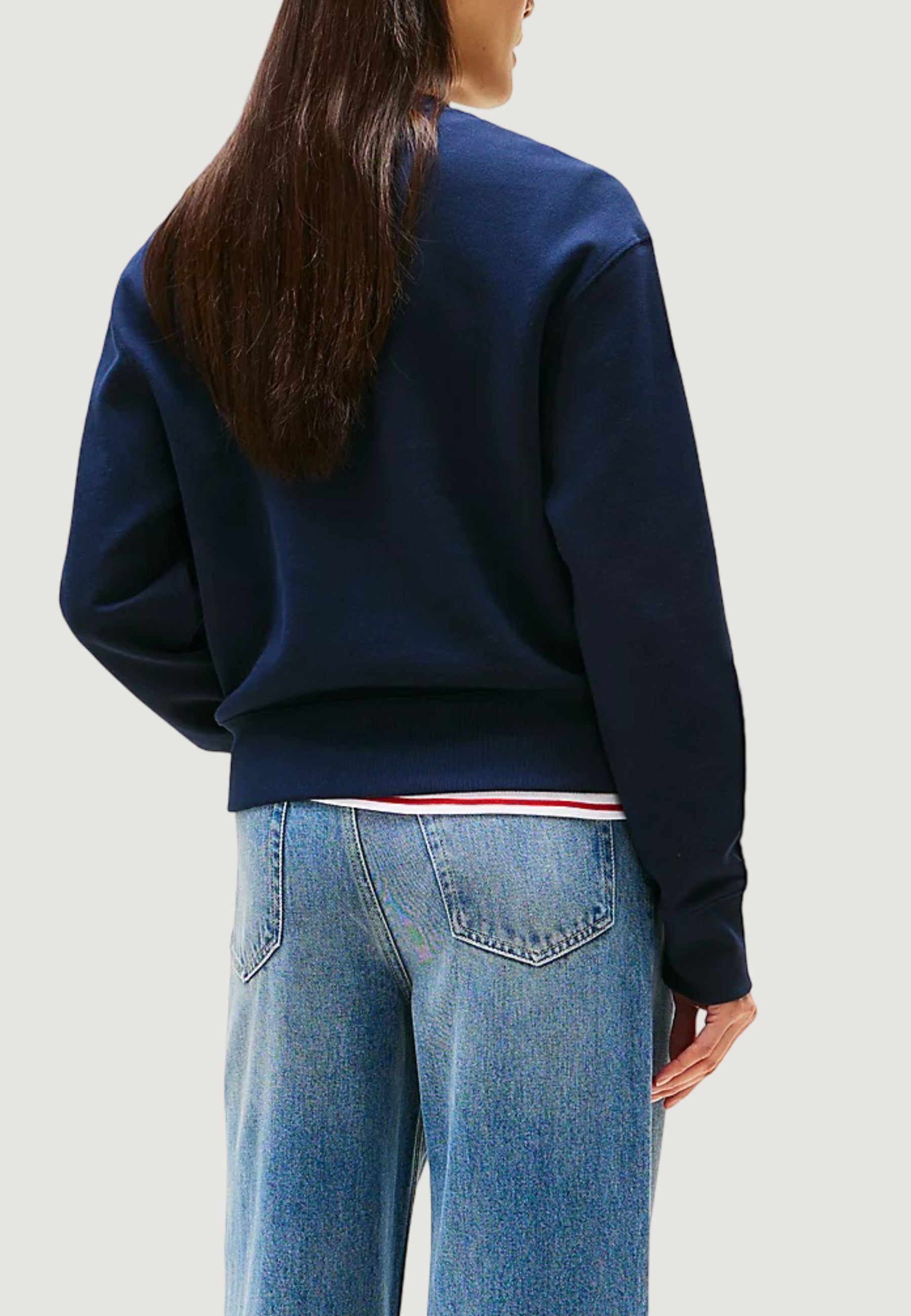 Felpa senza cappuccio Tommy Hilfiger LUREX SCRIPT REG SWT