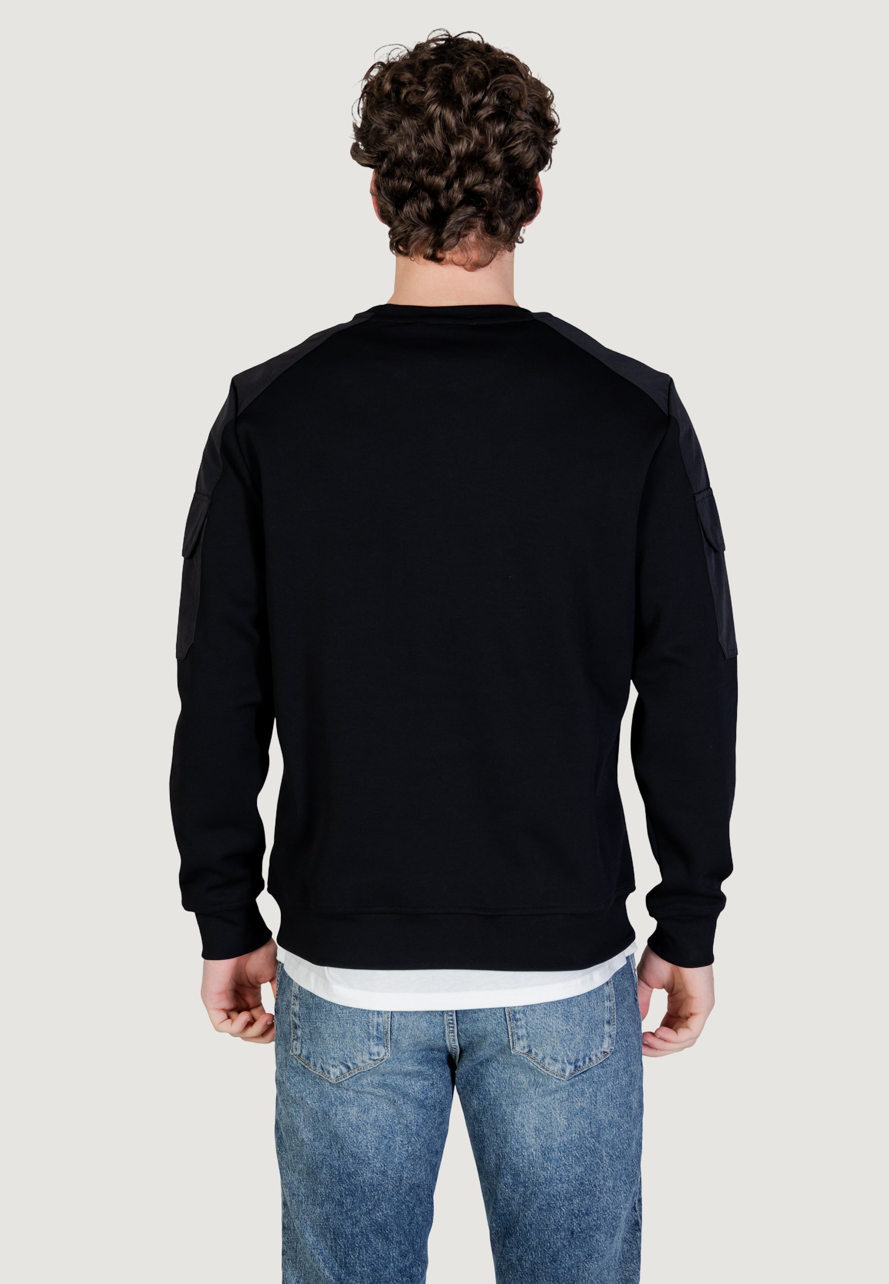 Sweatshirt Antony Morato REGULAR FIT WITH RUBBER METAL PLATE ON SLEEVE