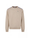 Felpa senza cappuccio Aquascutum Active CHECK SHOULDER CREWNECK FLEECE