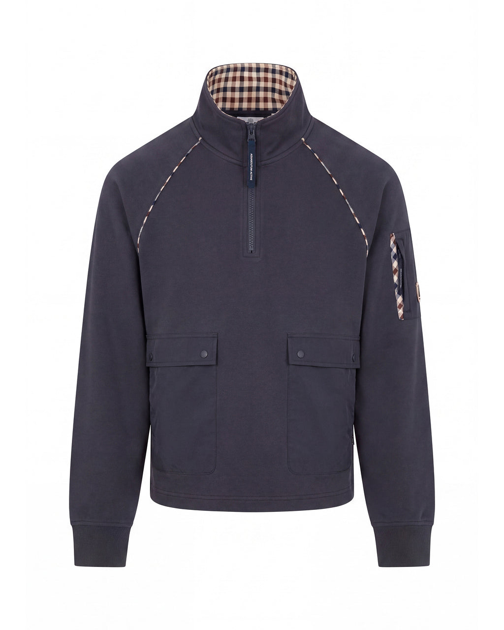 Felpa senza cappuccio Aquascutum Active 1/4 ZIP STRETCH FLEECE