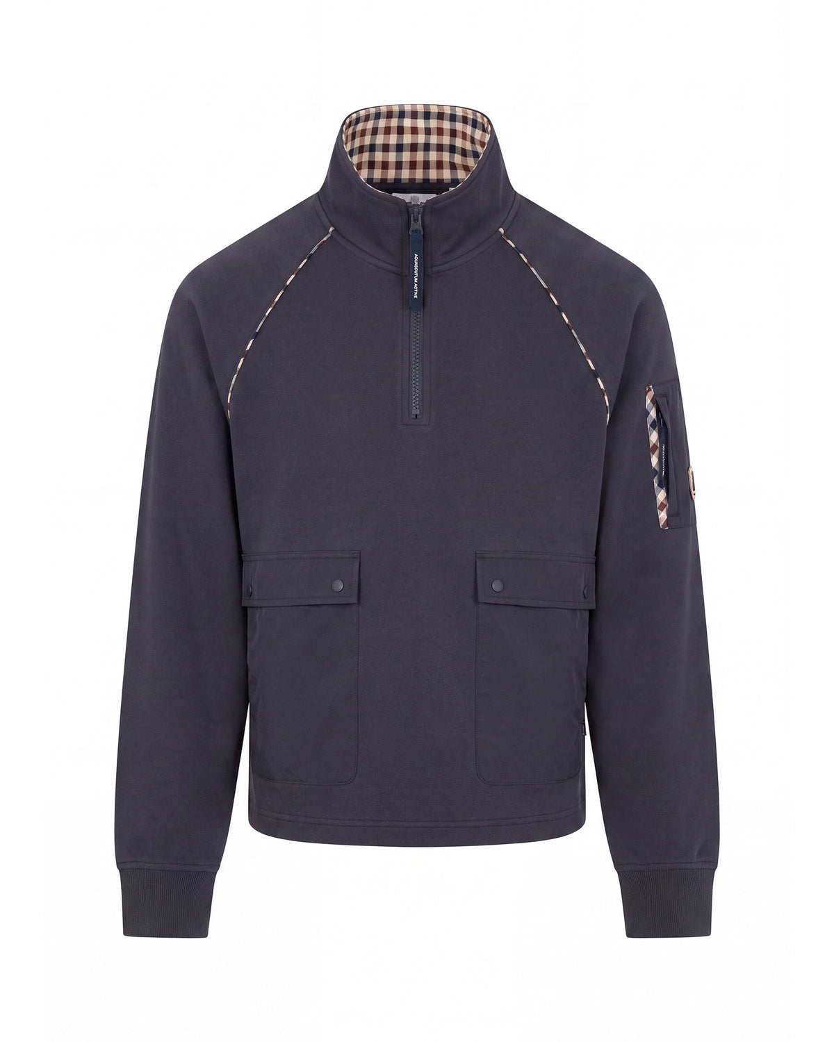 Felpa senza cappuccio Aquascutum Active 1/4 ZIP STRETCH FLEECE