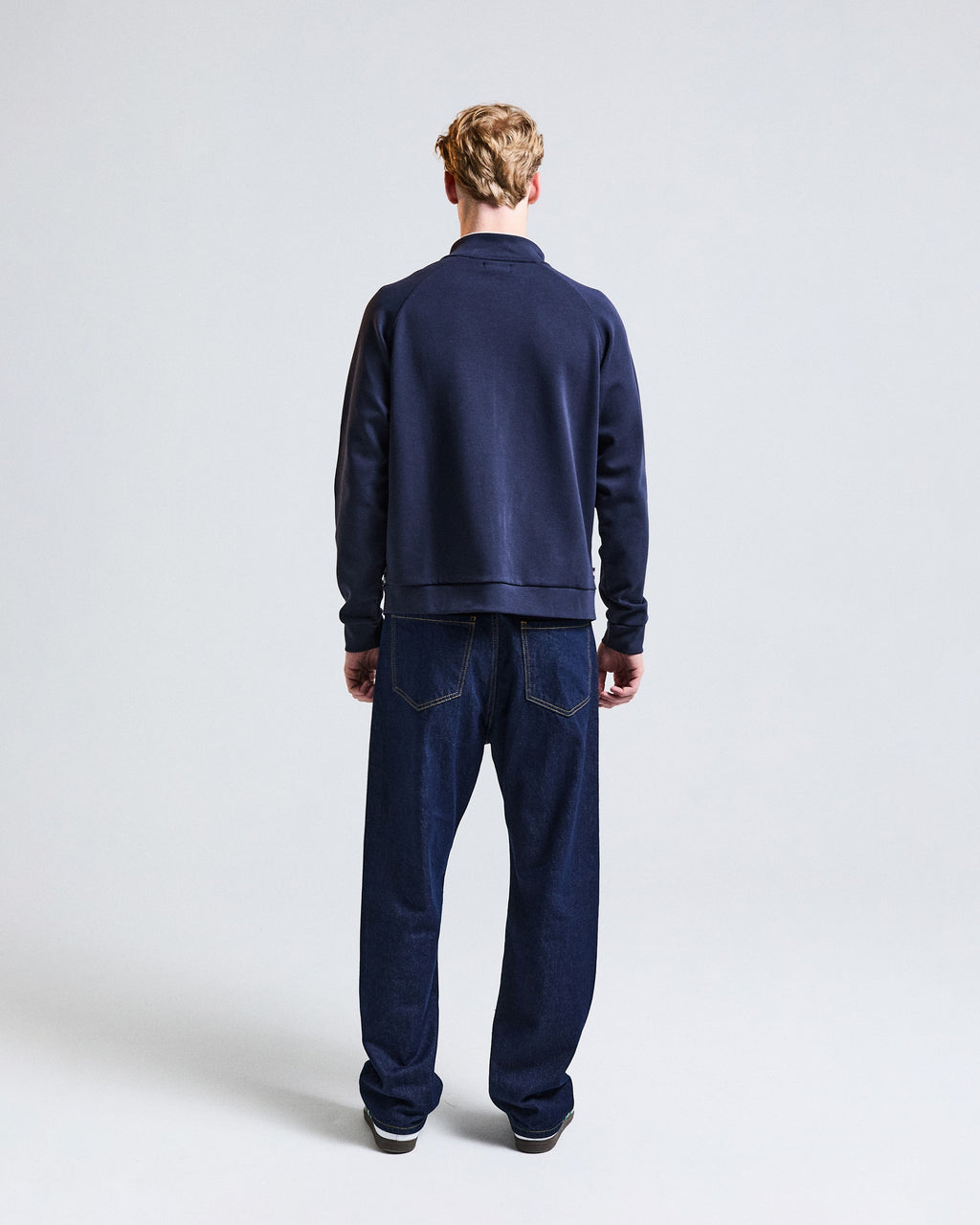 Felpa senza cappuccio Aquascutum Active CC SCUBA STRIPES TRACK TOP