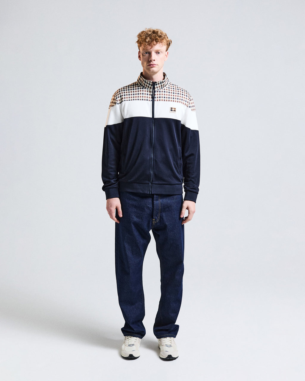Felpa senza cappuccio Aquascutum Active CC SHOULDER TRACK TOP