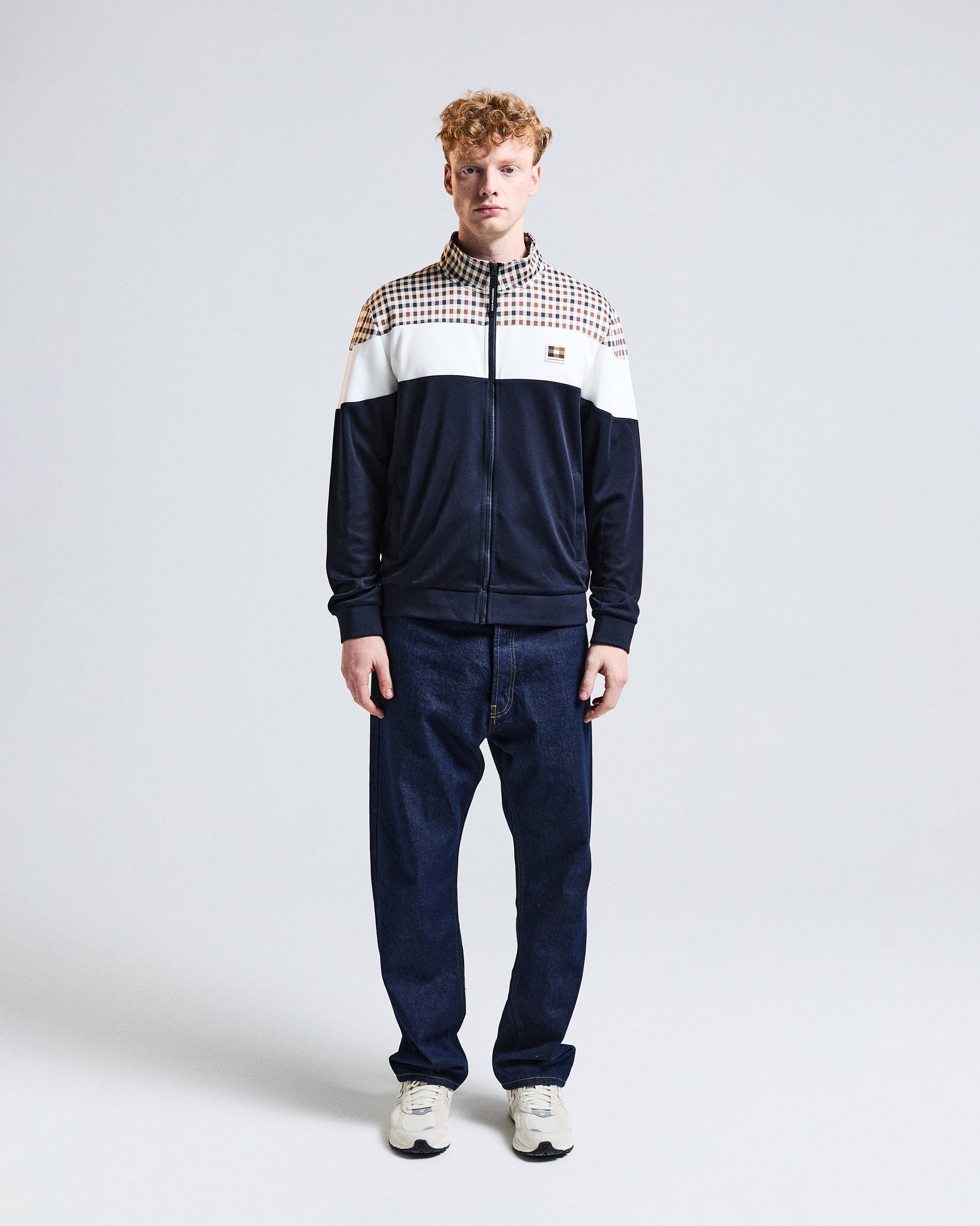 Felpa senza cappuccio Aquascutum Active CC SHOULDER TRACK TOP