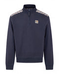 Felpa senza cappuccio Aquascutum Active CHECK SHOULDER 1/4 ZIP FLEECE