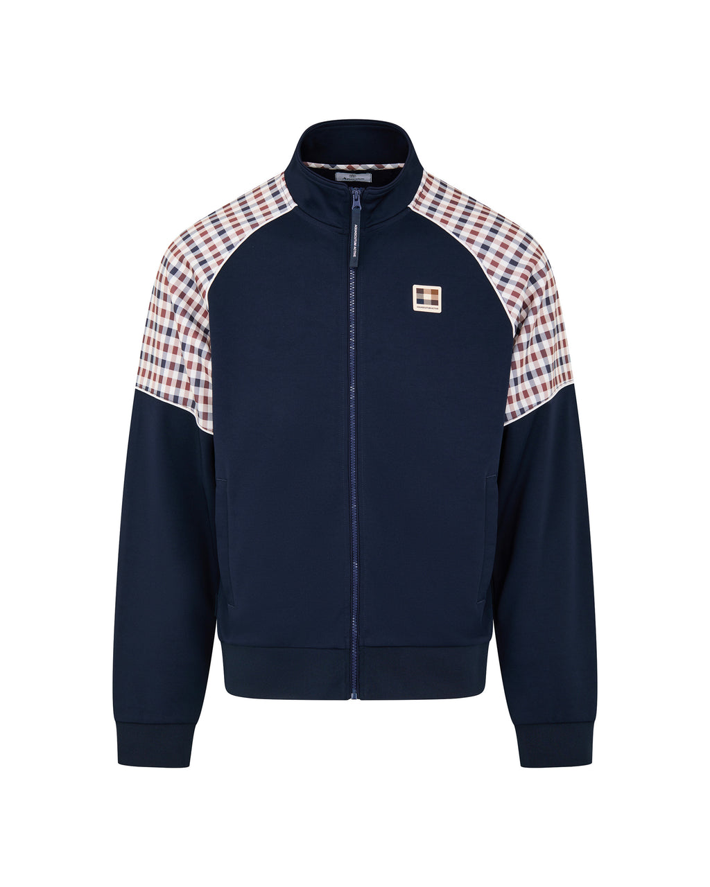 Felpa senza cappuccio Aquascutum Active CHECK SLEEVES TRACKTOP