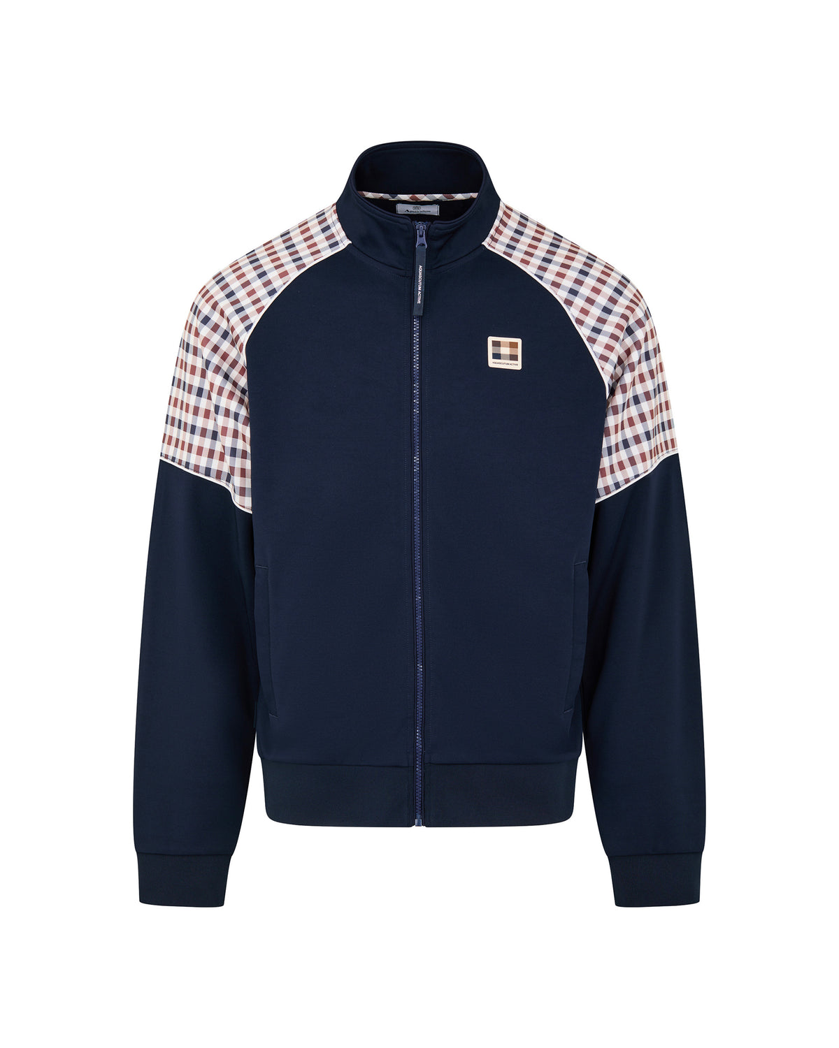 Felpa senza cappuccio Aquascutum Active CHECK SLEEVES TRACKTOP