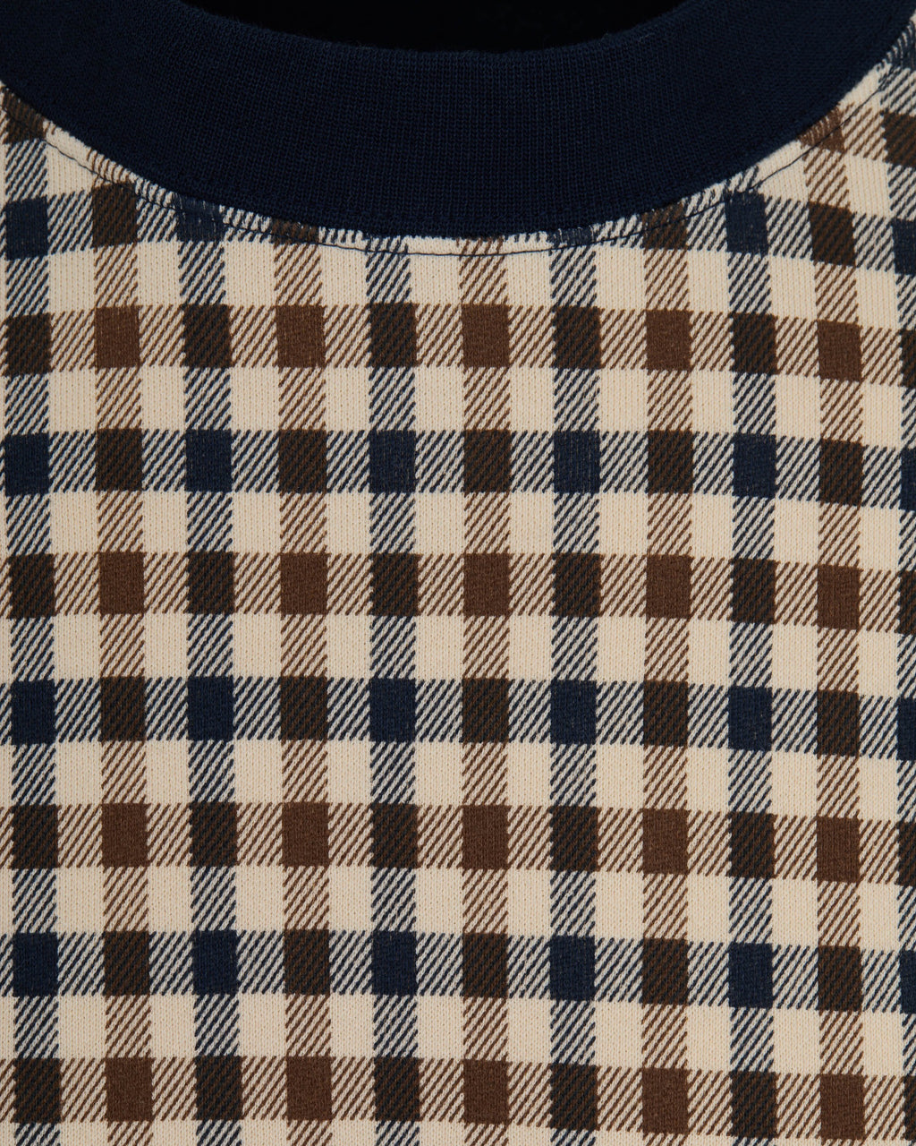 Felpa senza cappuccio Aquascutum Active CLUB CHECK CREWNECK