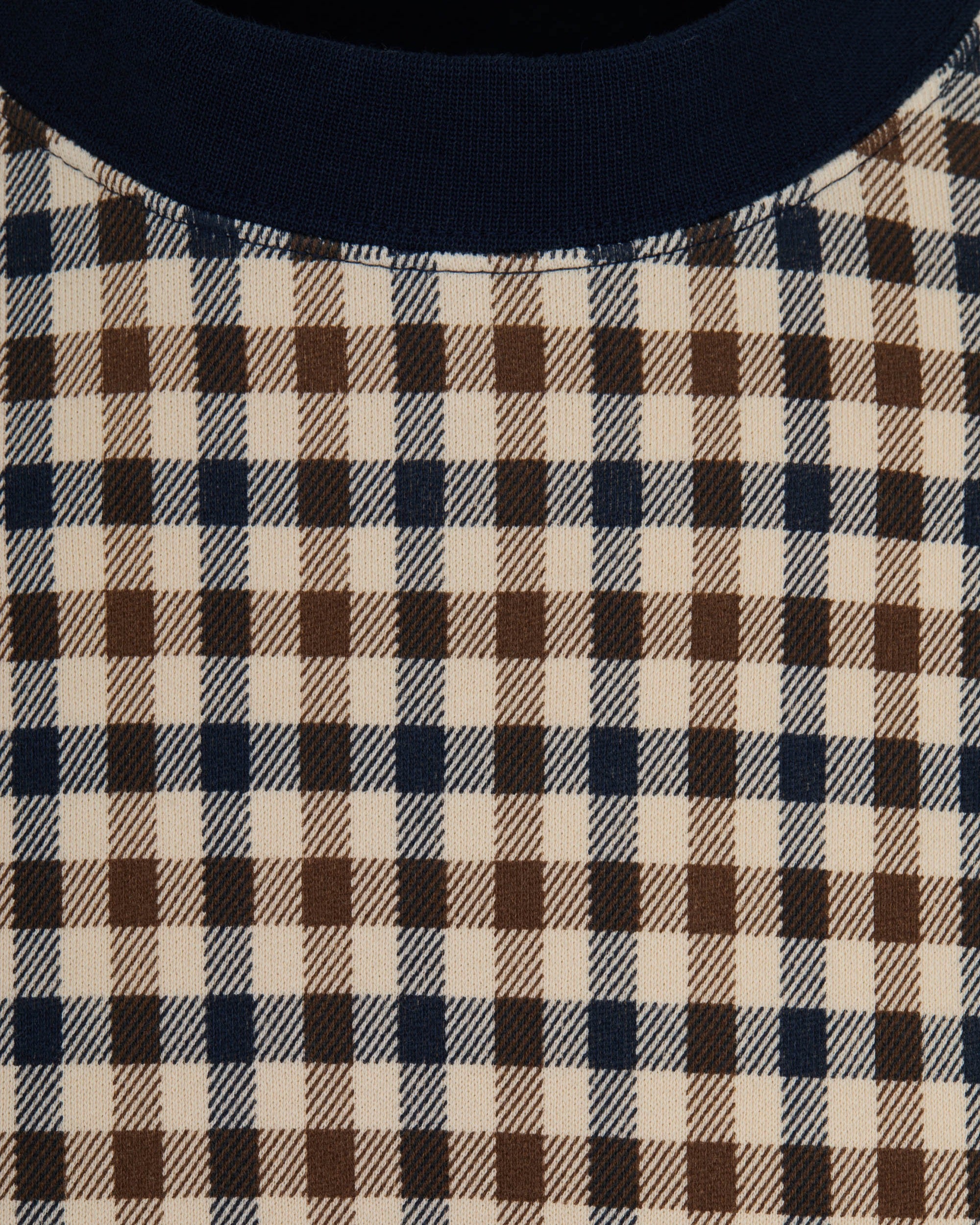 Felpa senza cappuccio Aquascutum Active CLUB CHECK CREWNECK