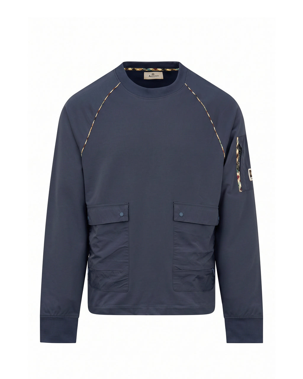 Felpa senza cappuccio Aquascutum Active CREWNECK STRETCH FLEECE