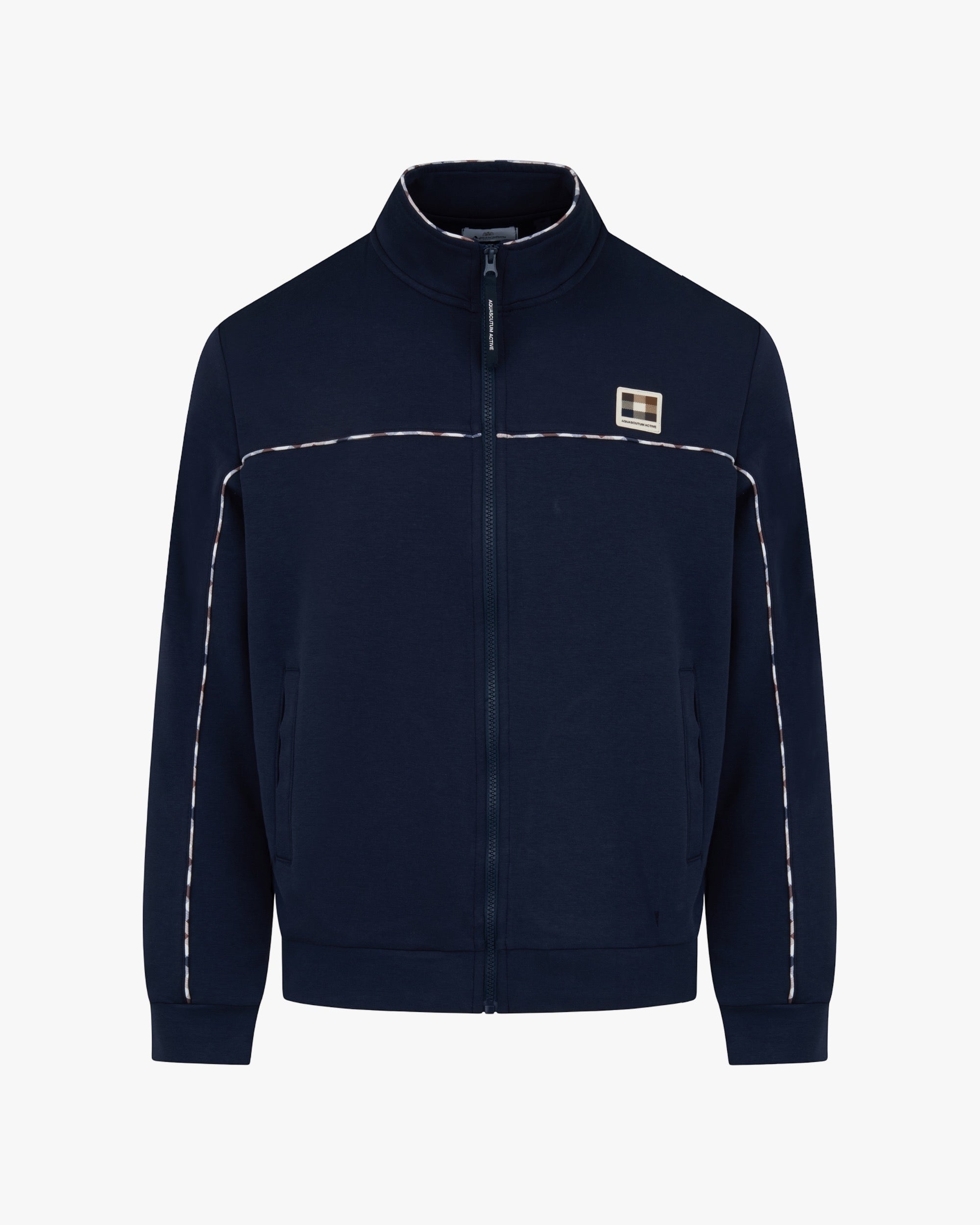 Felpa senza cappuccio Aquascutum Active PIPING SCUBA TRACK TOP