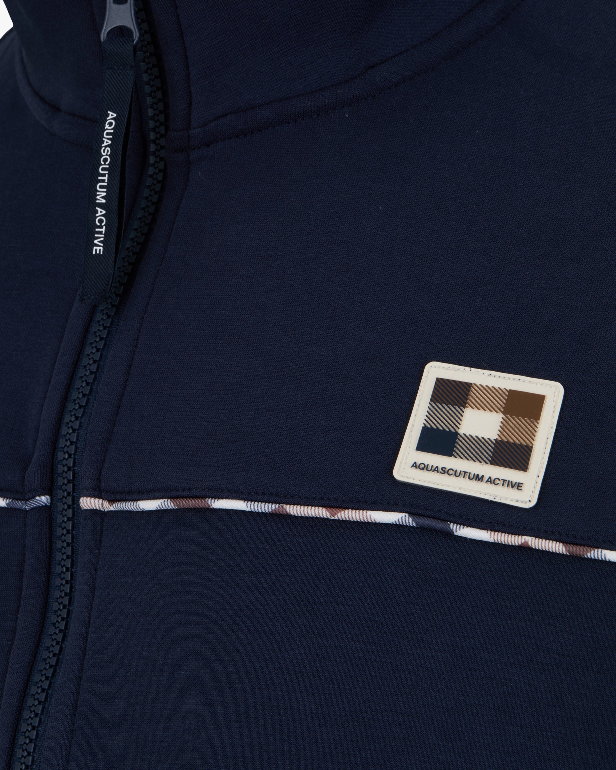 Felpa senza cappuccio Aquascutum Active PIPING SCUBA TRACK TOP