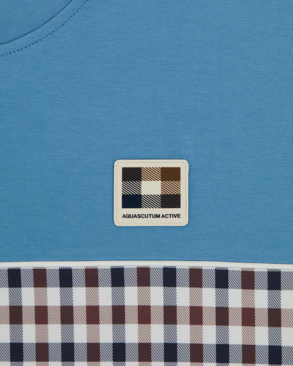 Felpa senza cappuccio Aquascutum Active CLUB CHECK CREWNECK