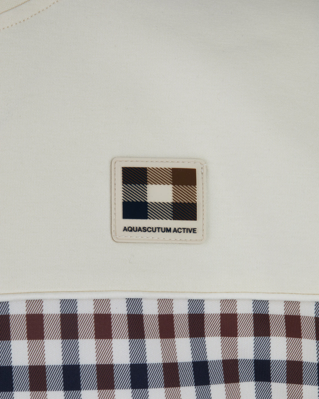 Felpa senza cappuccio Aquascutum Active CLUB CHECK CREWNECK