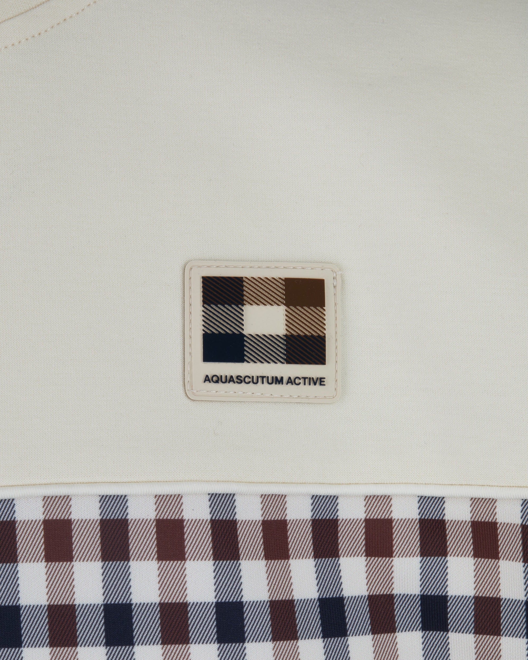Felpa senza cappuccio Aquascutum Active CLUB CHECK CREWNECK
