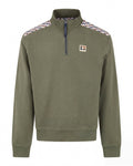 Felpa senza cappuccio Aquascutum Active CHECK SHOULDER 1/4 ZIP FLEECE