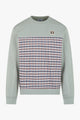 Felpa senza cappuccio Aquascutum Active CLUB CHECK CREWNECK