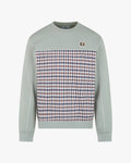 Felpa senza cappuccio Aquascutum Active CLUB CHECK CREWNECK
