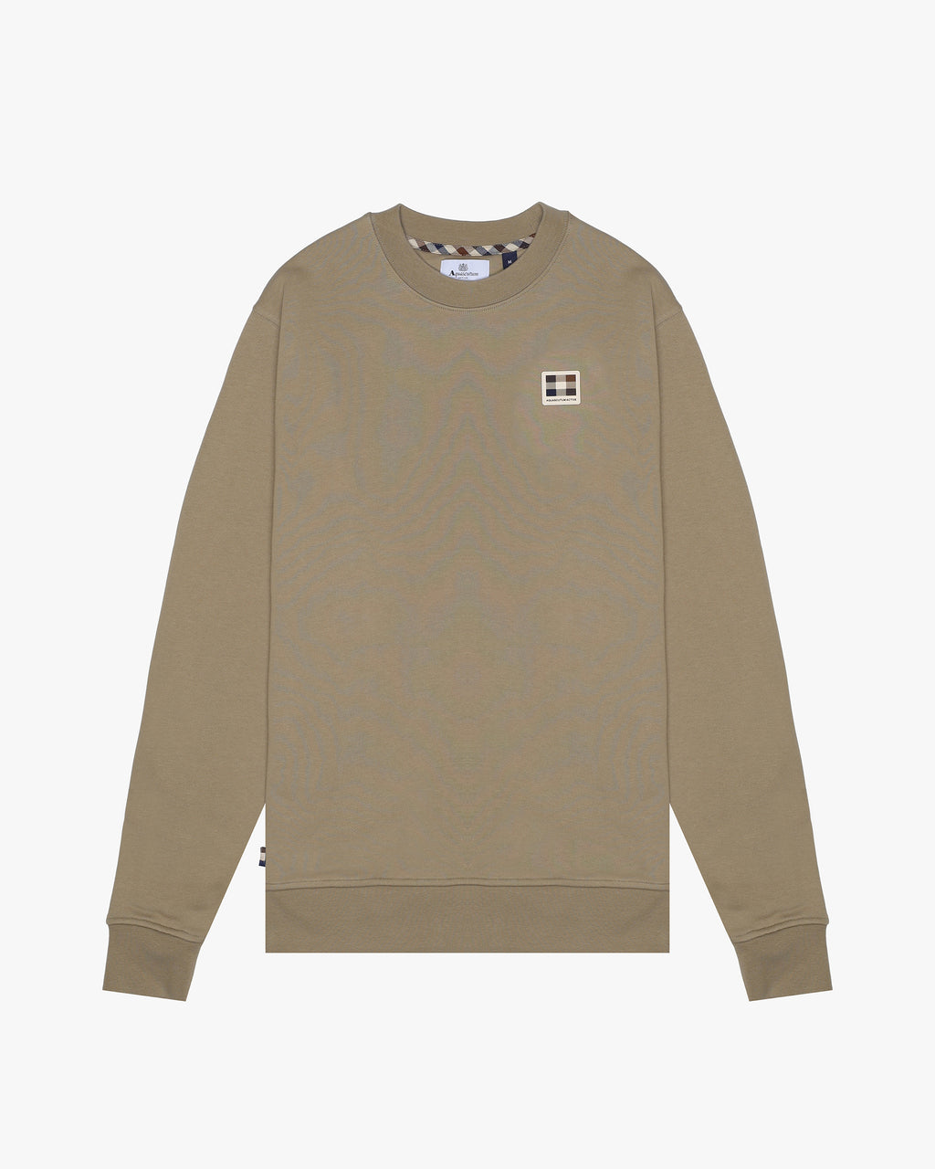 Felpa senza cappuccio Aquascutum Active RUBBER PATCH CREW NECK FLEECE