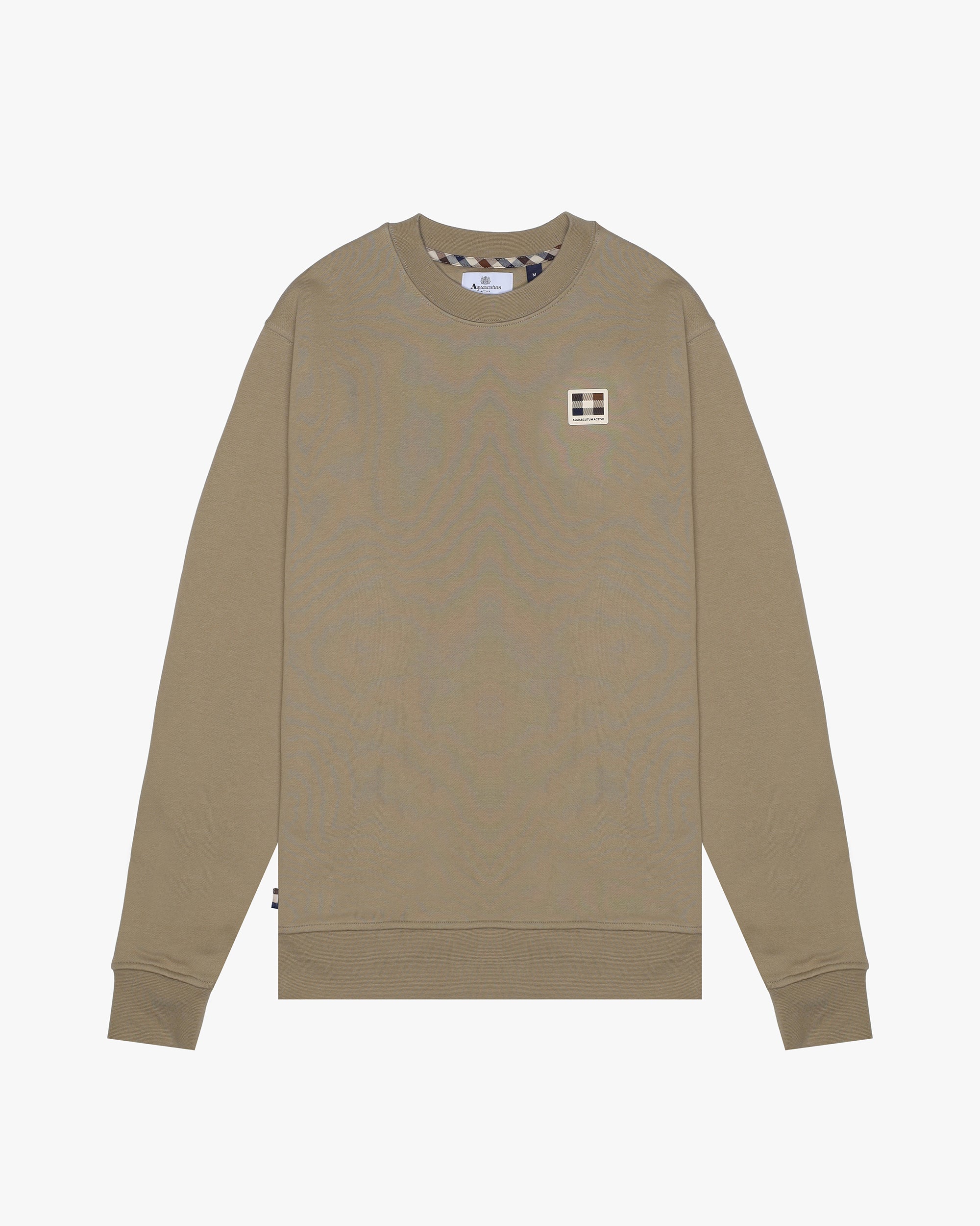 Felpa senza cappuccio Aquascutum Active RUBBER PATCH CREW NECK FLEECE
