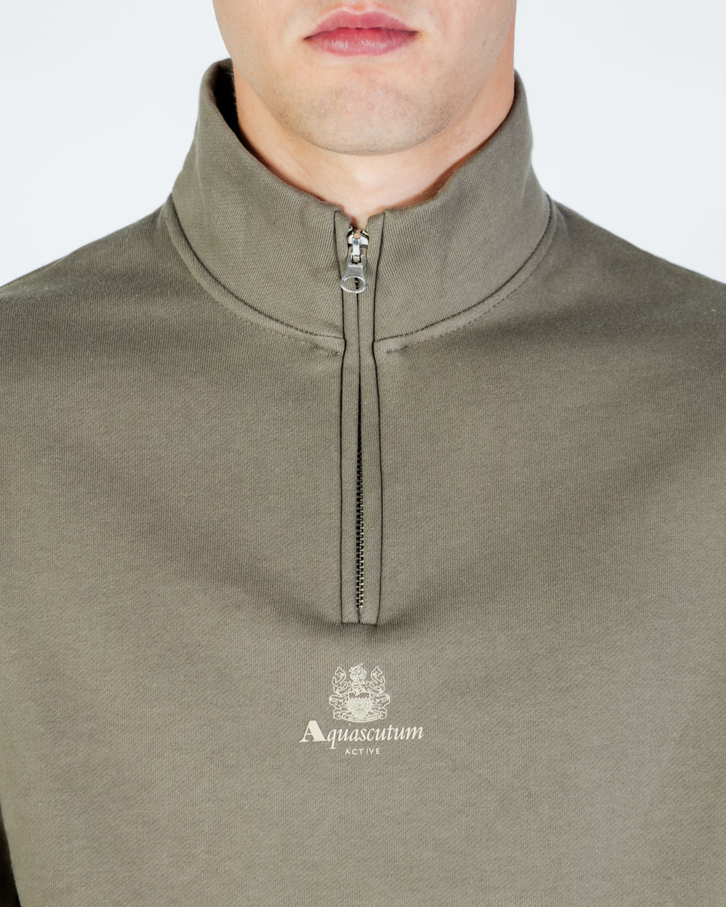 Sweatshirt Aquascutum Active CENTERED LOGO 1/4 ZIP FLEECE