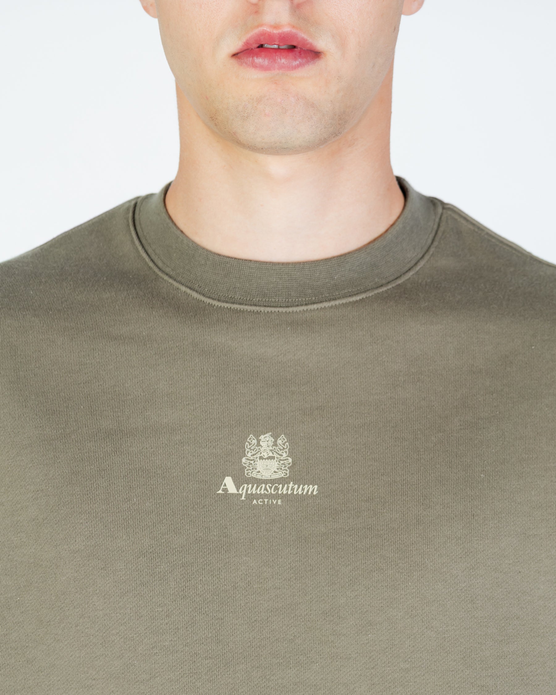 Sweatshirt Aquascutum Active CENTERED LOGO CREWNECK