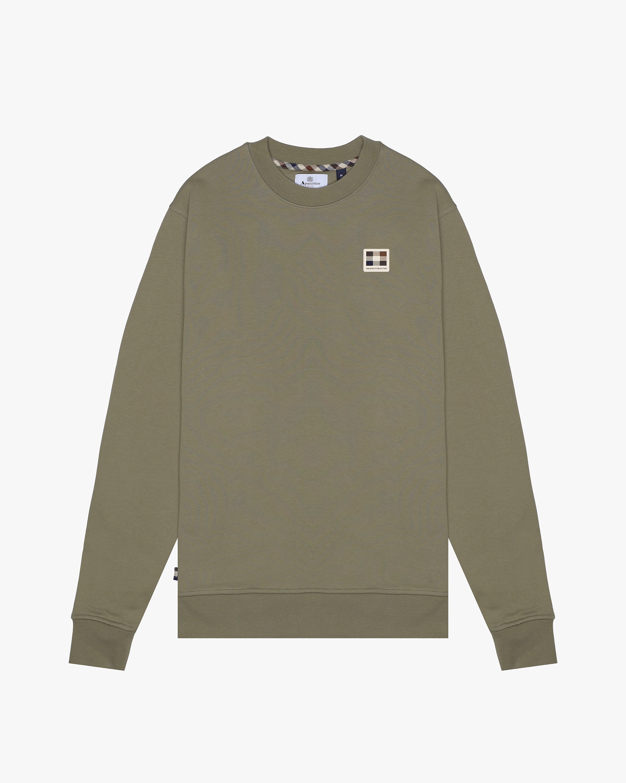 Felpa senza cappuccio Aquascutum Active RUBBER PATCH CREW NECK FLEECE