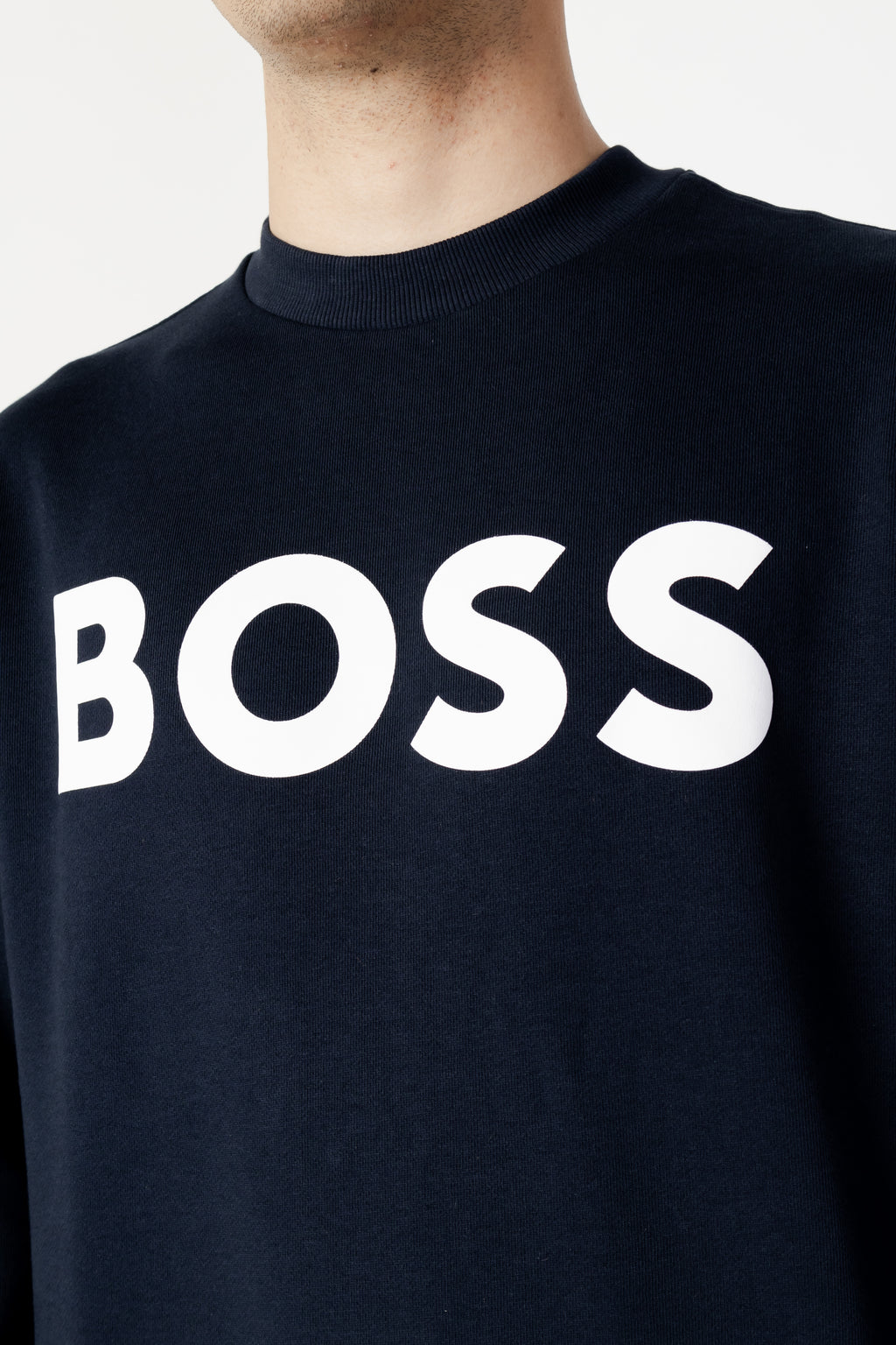 Felpa senza cappuccio Boss JERSEY WE BASIC CREW
