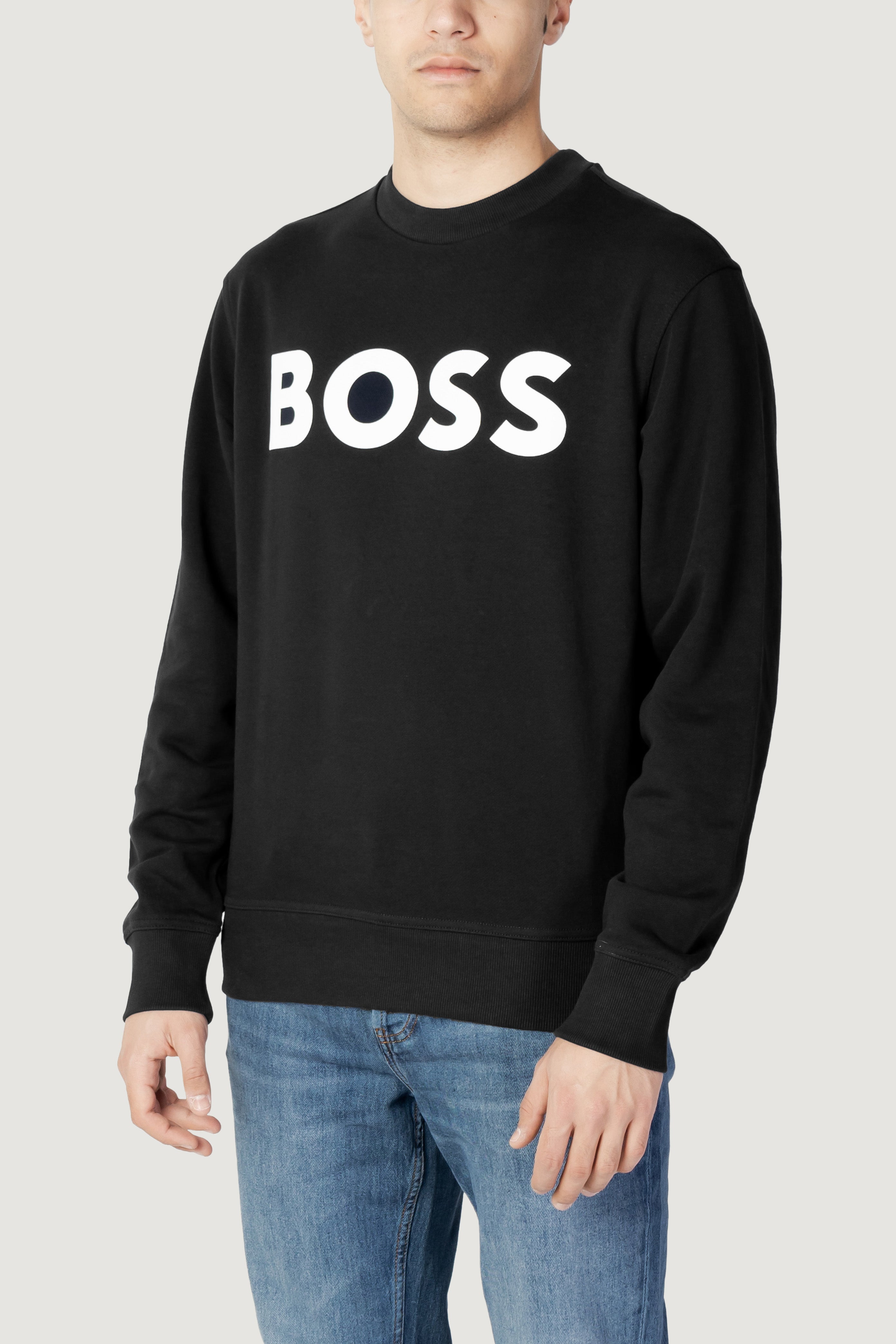 Felpa senza cappuccio Boss JERSEY WE BASIC CREW