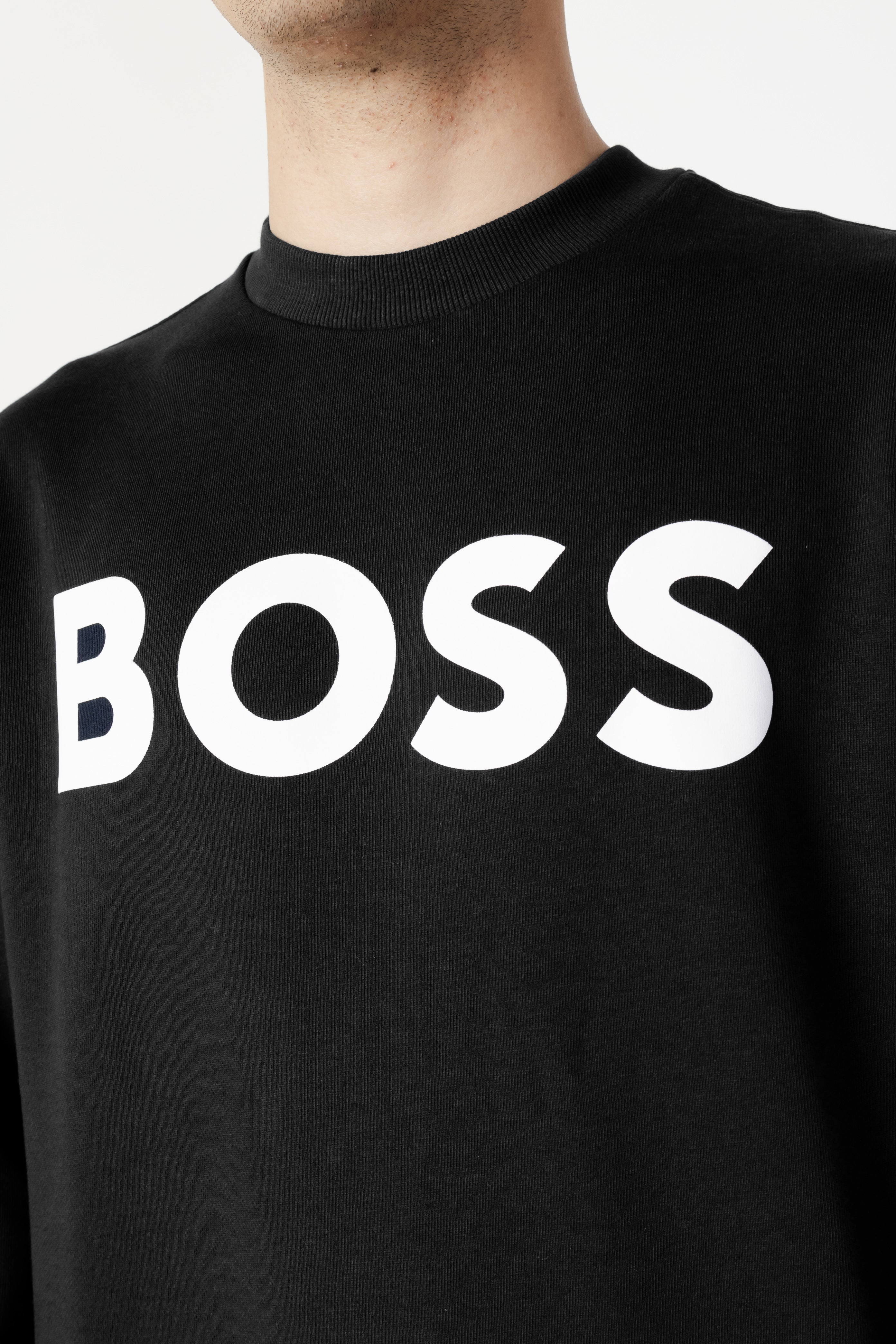 Felpa senza cappuccio Boss JERSEY WE BASIC CREW