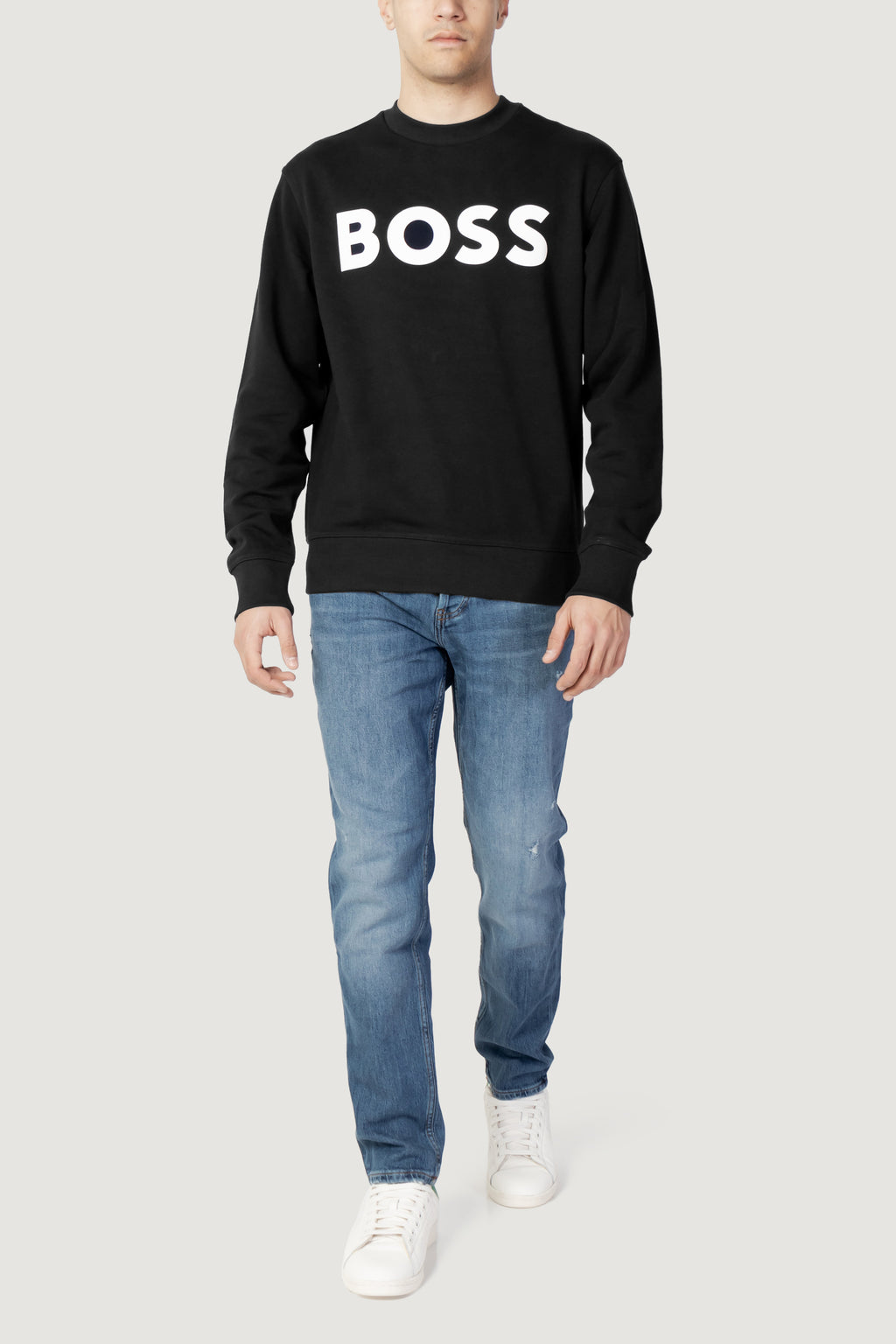 Felpa senza cappuccio Boss JERSEY WE BASIC CREW