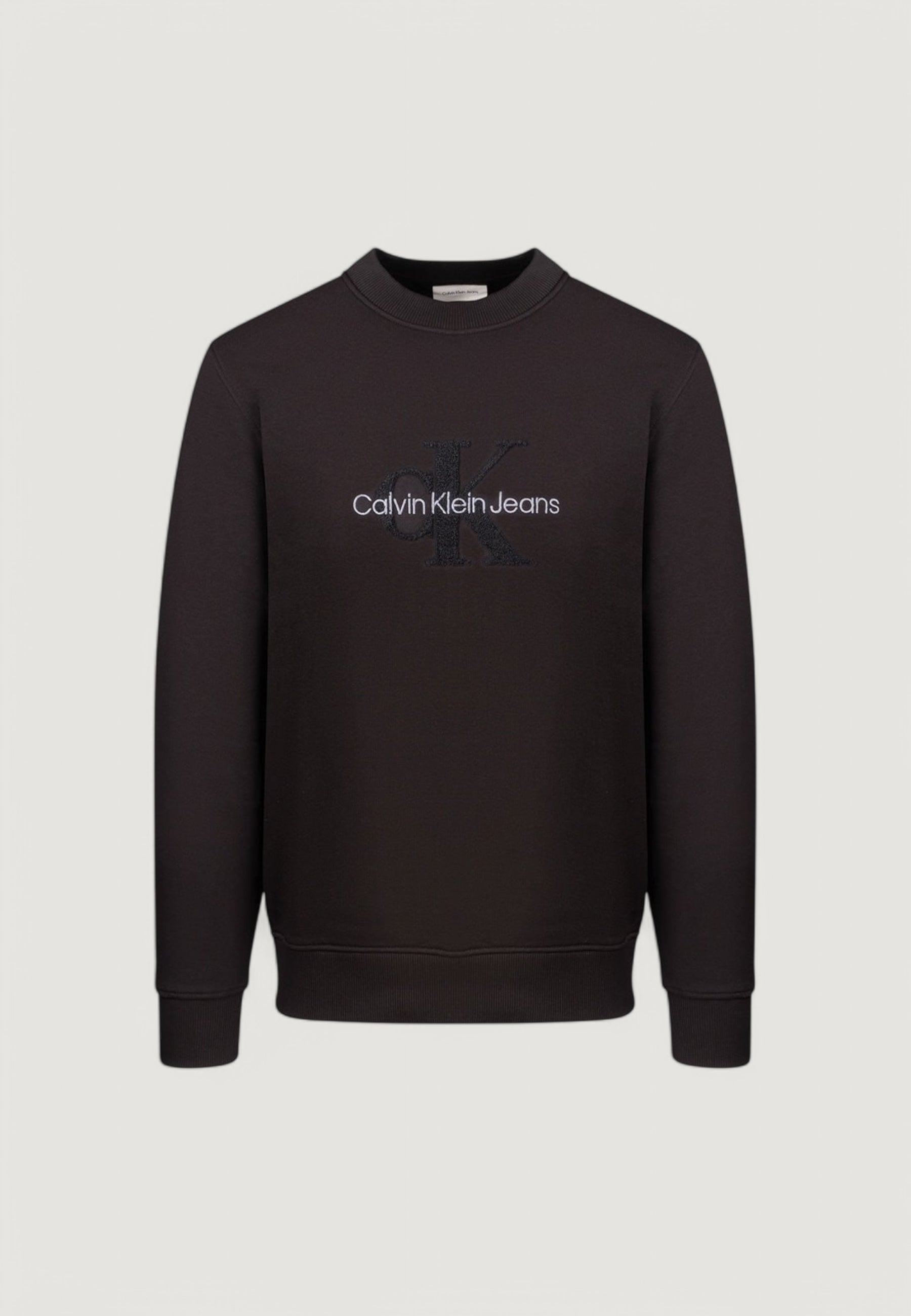 Felpa senza cappuccio Calvin Klein Jeans CHENILLE MONOLOGO CR