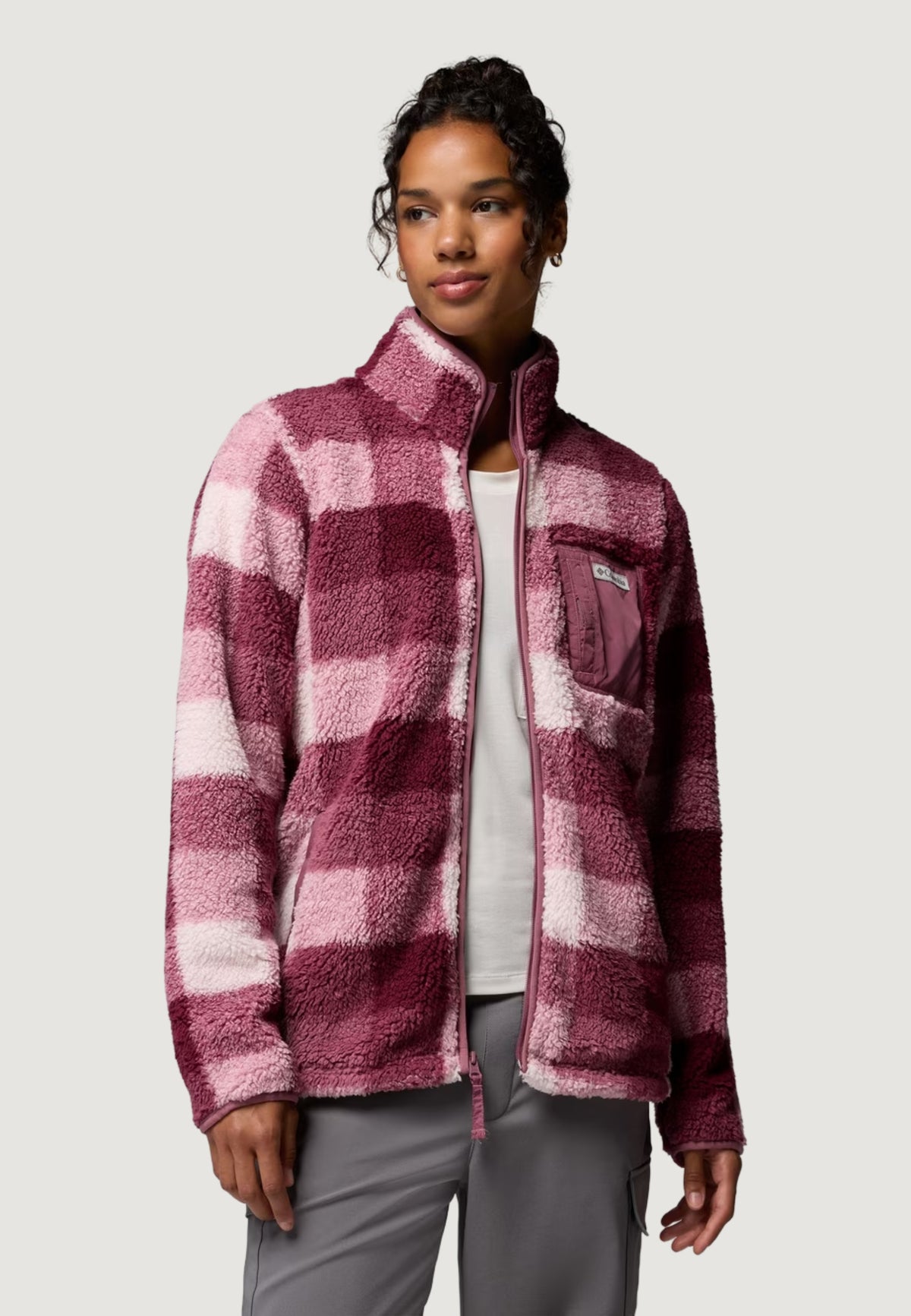 Felpa senza cappuccio Columbia West Bend Print Full Zip II