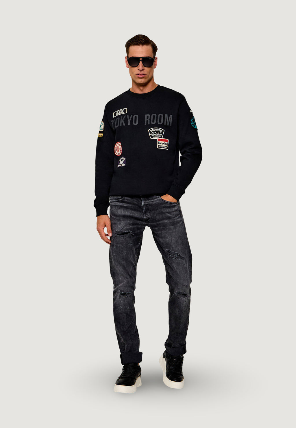 Sweatshirt Replay VARIANTE PATCHES