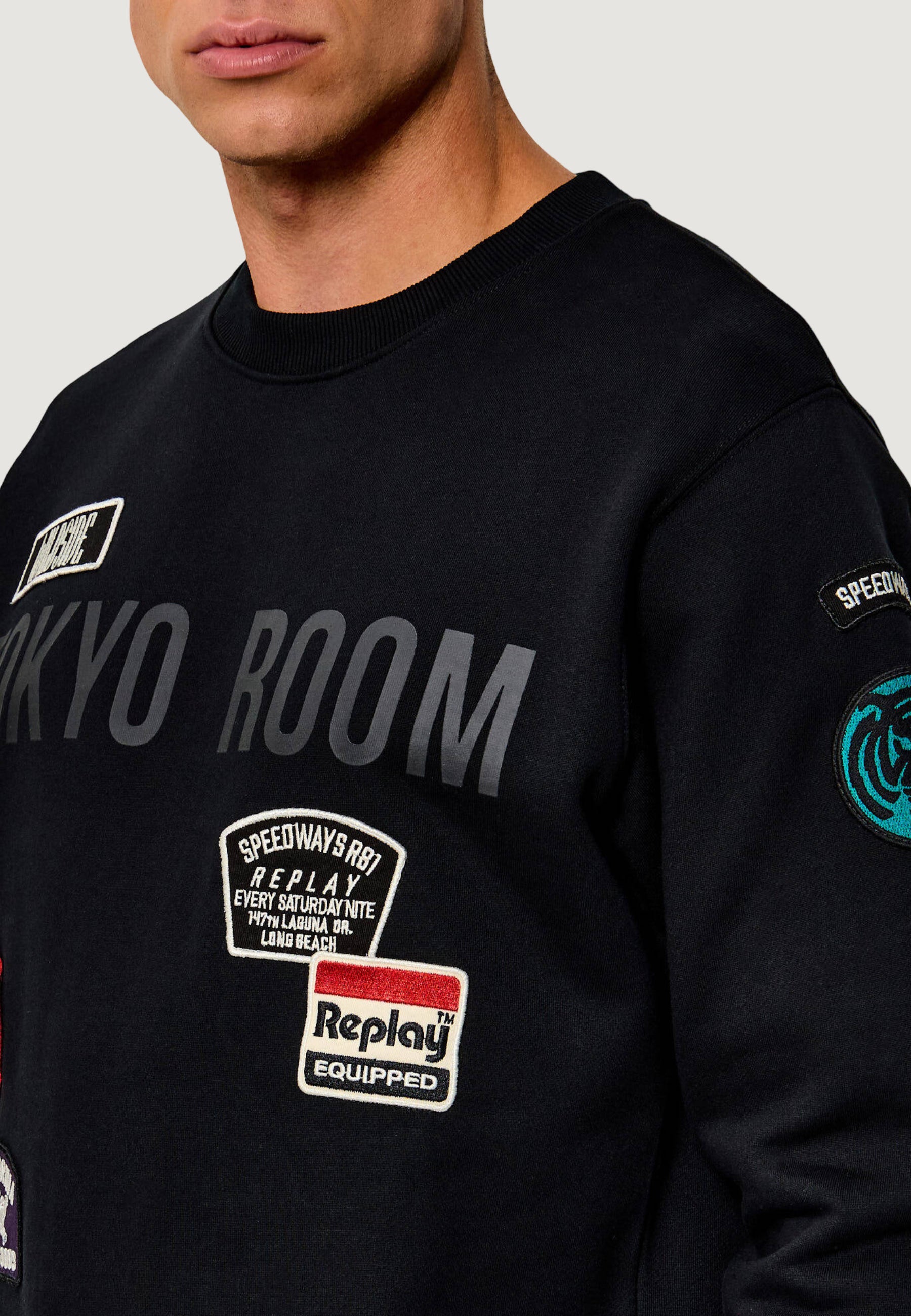 Sweatshirt Replay VARIANTE PATCHES