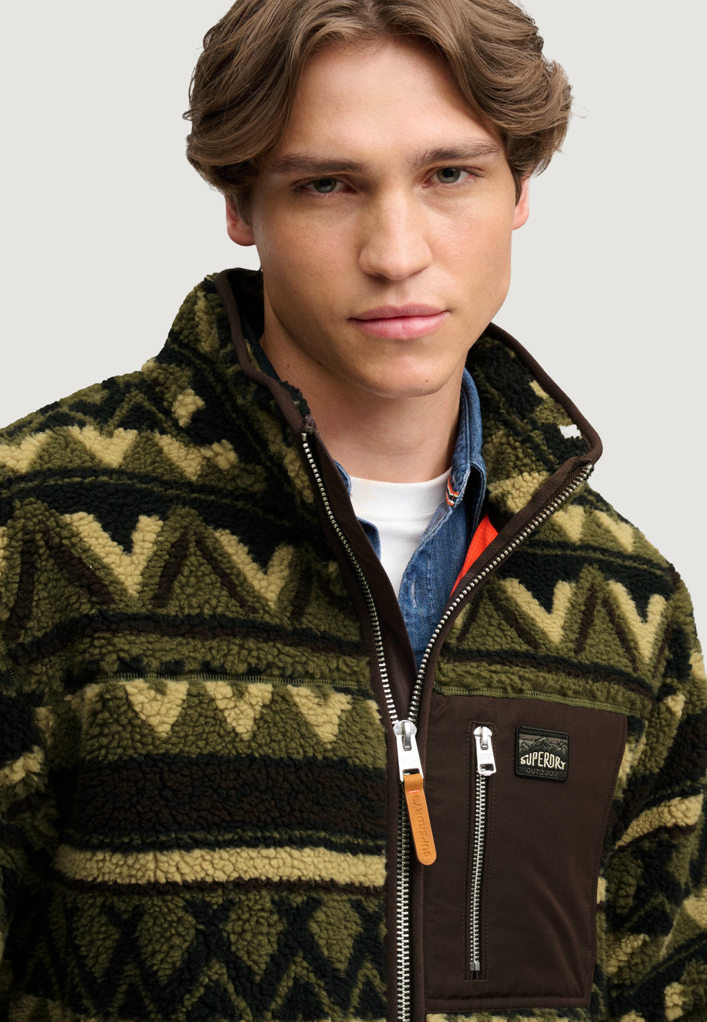 Sweatshirt Superdry Abstract Fleece Zip Through