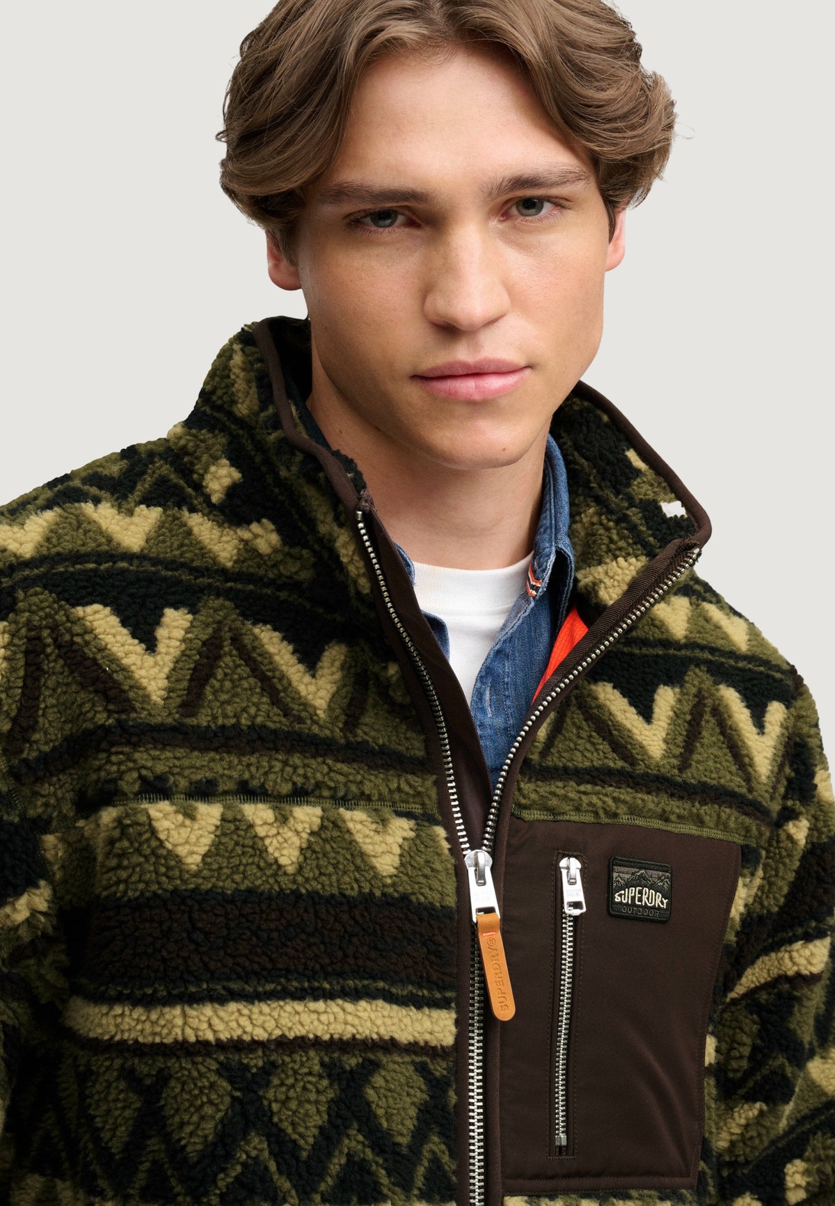 Sweatshirt Superdry Abstract Fleece Zip Through