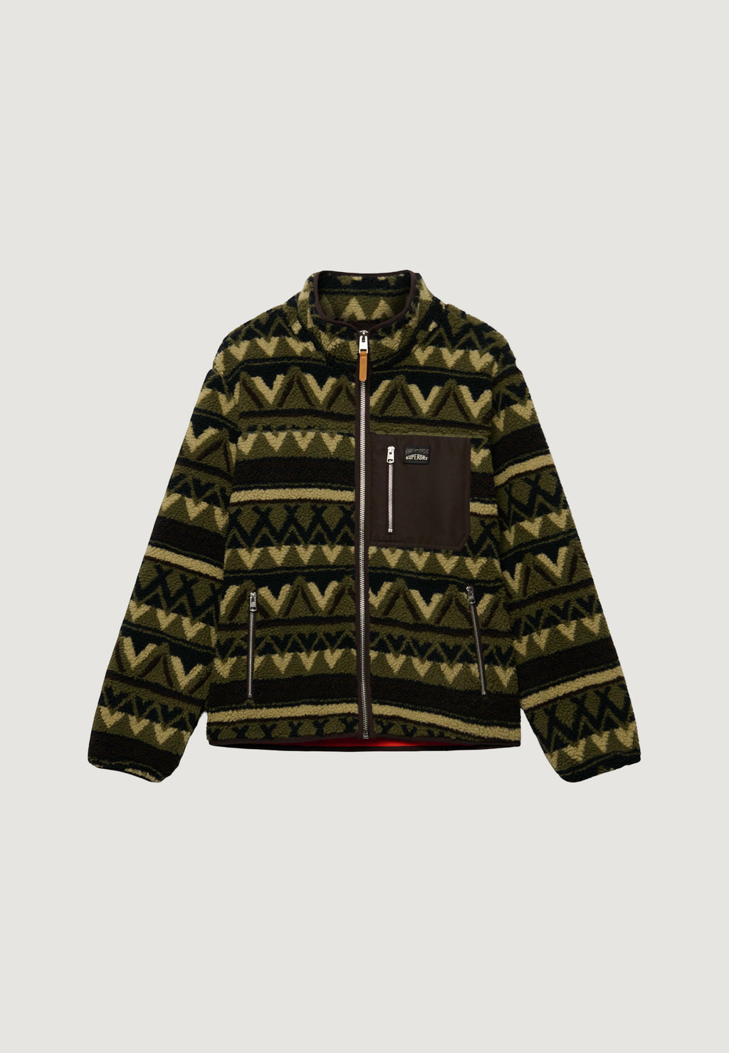 Sweatshirt Superdry Abstract Fleece Zip Through