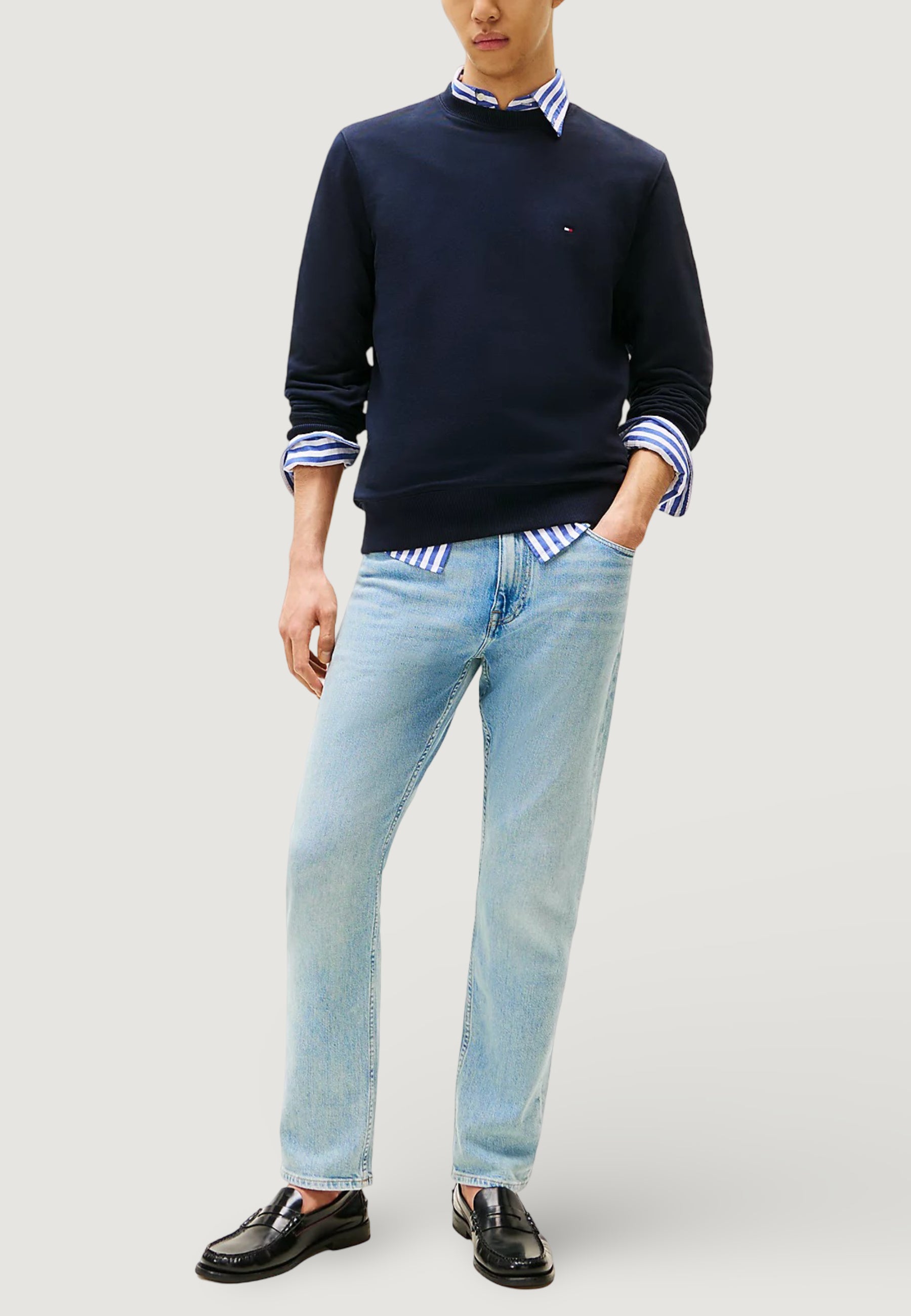 Felpa senza cappuccio Tommy Hilfiger ESSENTIAL TERRY CREW