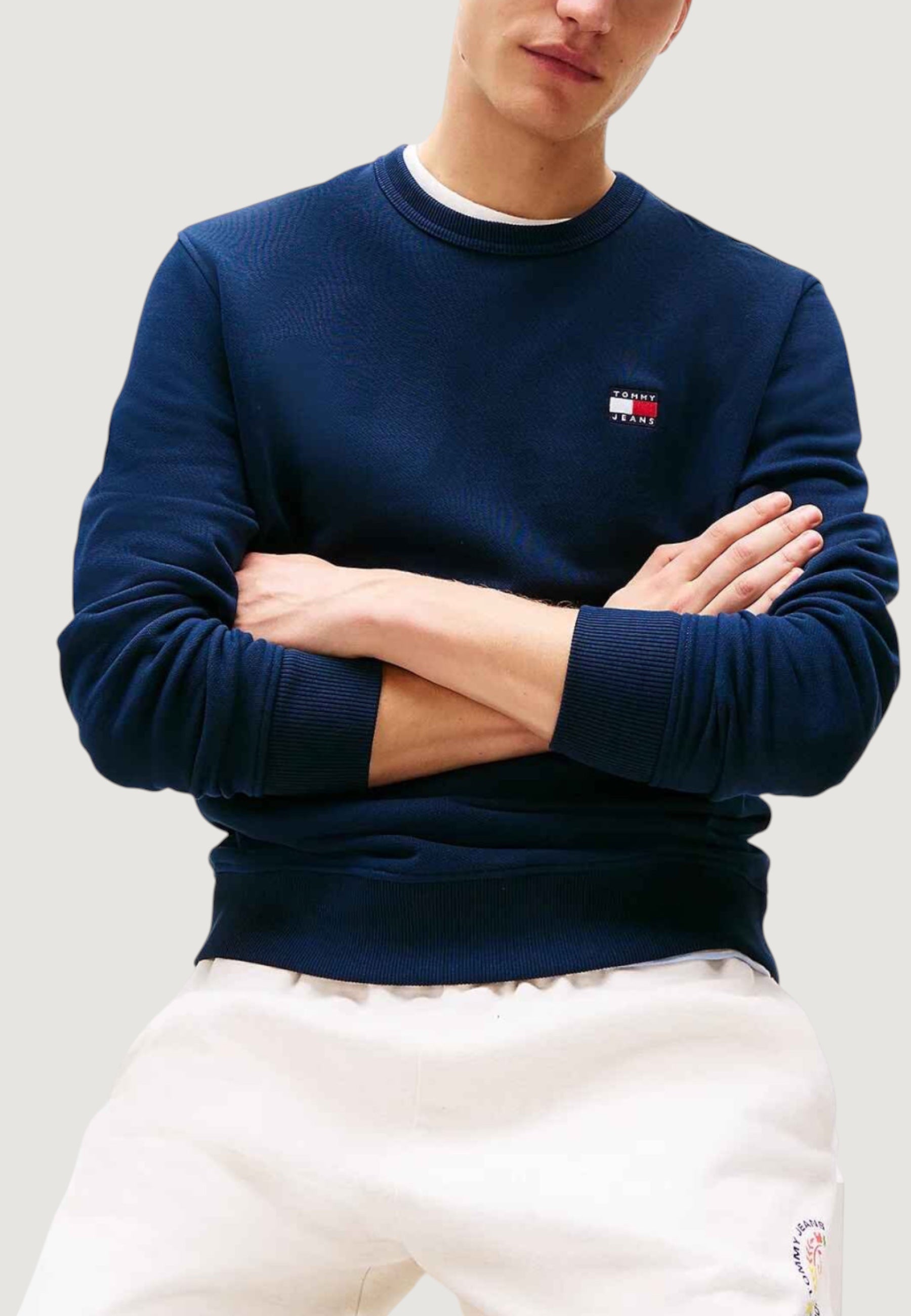 Felpa senza cappuccio Tommy Hilfiger Jeans TJM REG BADGE CREW E