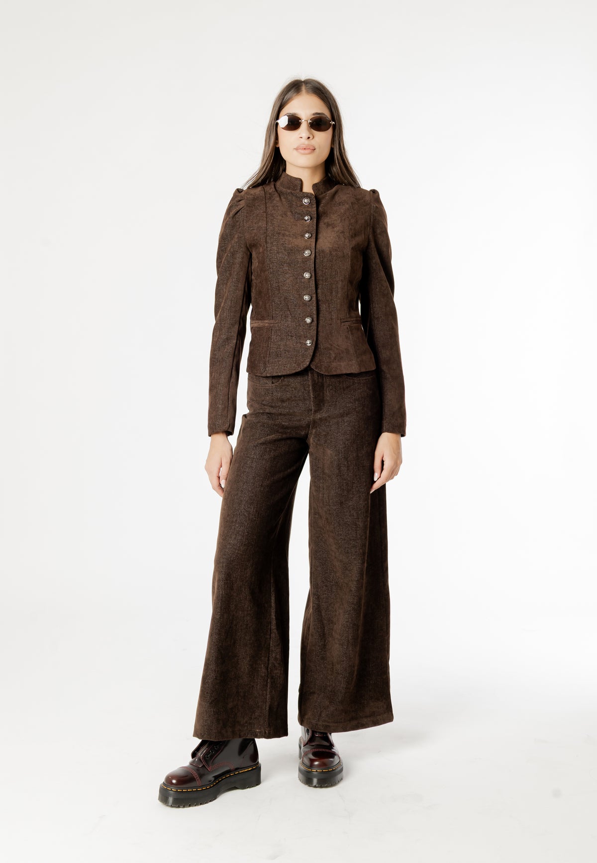 Giacca I am SARA FAUX SUEDE NAPOLEON JACKET