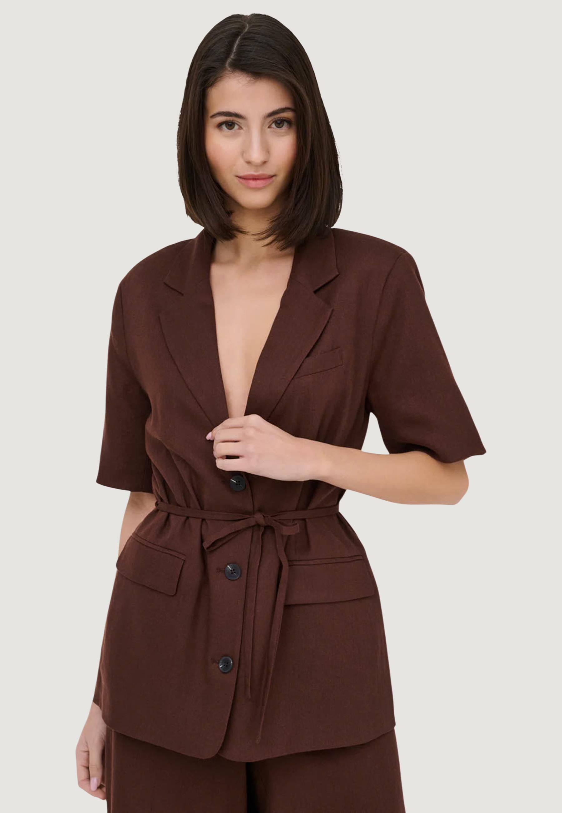 Blazer Jacqueline de Yong Jdynaomi Linen S/S Belt Blazer Tlr